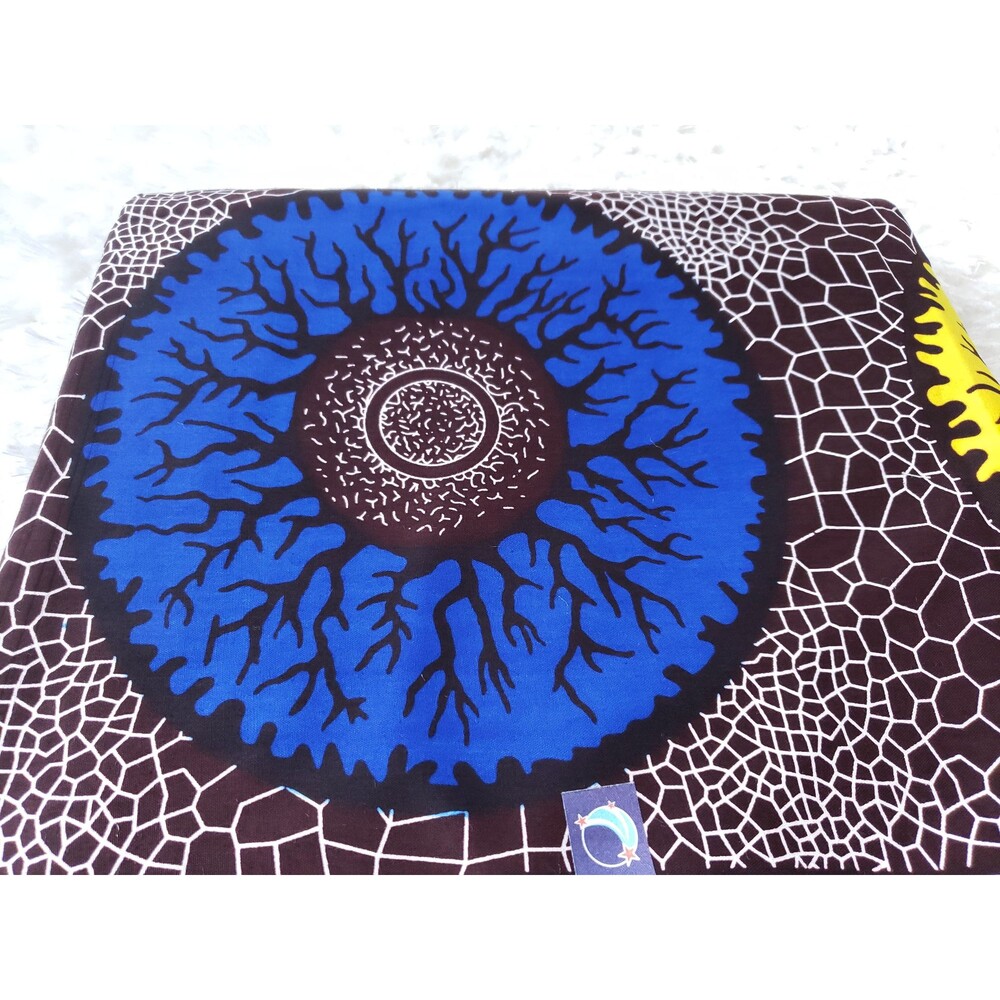 Ankara Fabric, Multicolor Ankara, blue, yellow, brown, Ankara,sewing, wall art,